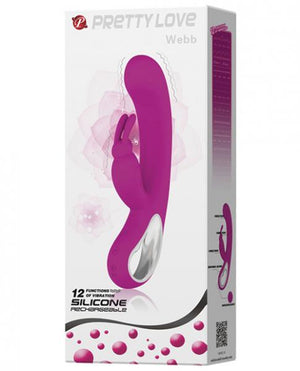 Pretty Love Webb Bunny Ears Rabbit Vibrator Fuchsia