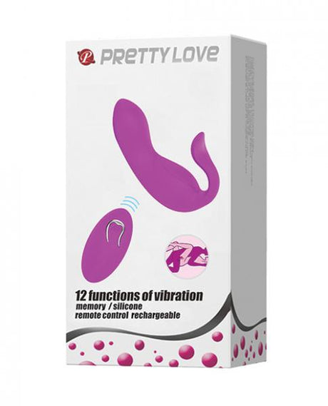 Pretty Love Tyler Couples Stimulator With Remote 12 Function Fuchsia