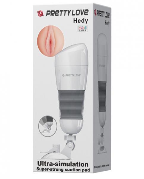 Pretty Love Hedy Suction Pad Stroker White