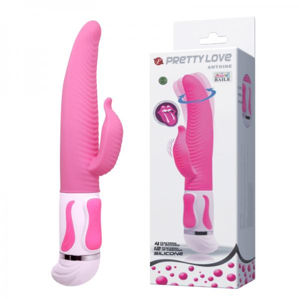 Pretty Love Antoine Twisting Rabbit Vibrator Pink