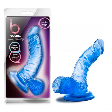 B Yours Sweet N Hard 8 Blue Realistic Dildo