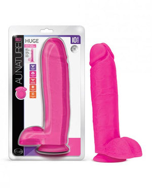 Au Naturel Bold Huge Dildo 10 In. Pink