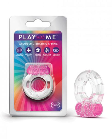 Play With Me Arouser Vibrating C Ring Pink