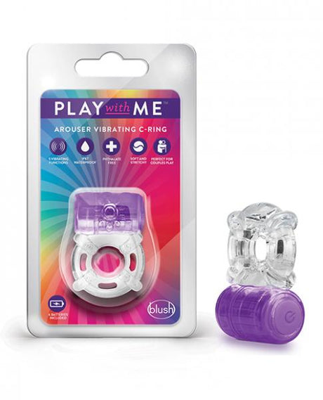 Play With Me One Night Stand Vibrating C Ring Purple