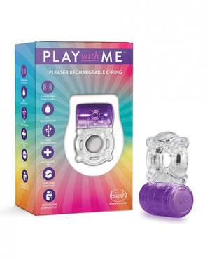 Play With Me Pleaser Rechargeable C Ring Purple