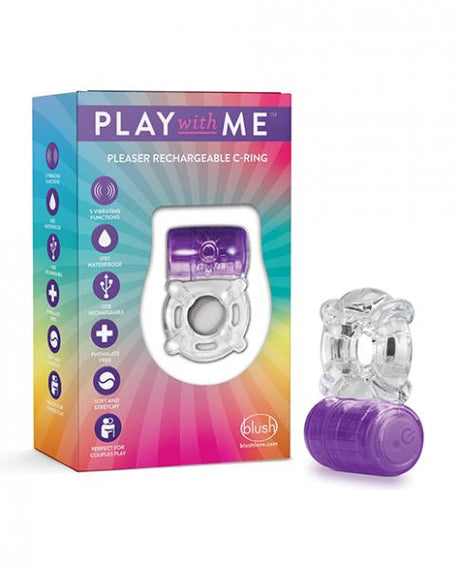 Play With Me Pleaser Rechargeable C Ring Purple
