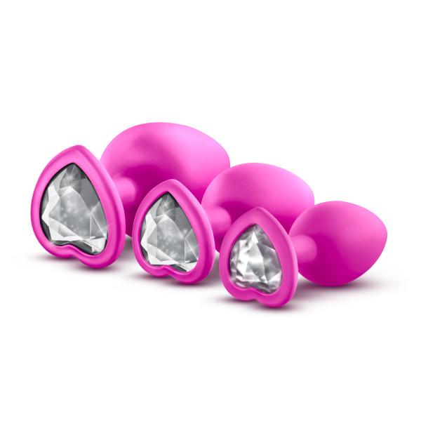 Bling Plugs Training Kit Pink With White Gems