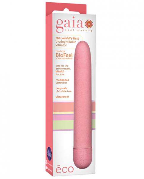 Gaia Biodegradable Vibrator Eco Pink