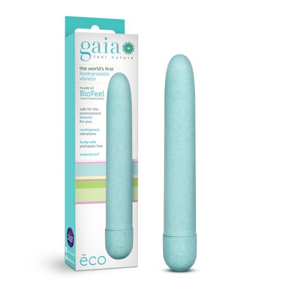 Gaia Biodegradable Vibrator Eco Aqua Blue