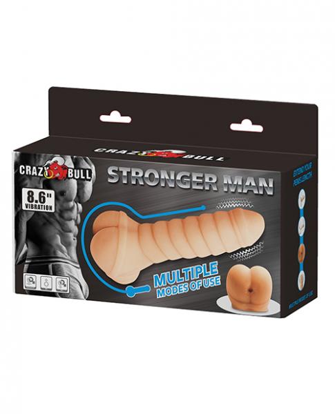 Crazy Bull Stronger Man Stroker Extender Beige