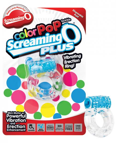 Color Pop Quickie Screaming O Plus Blue Ring