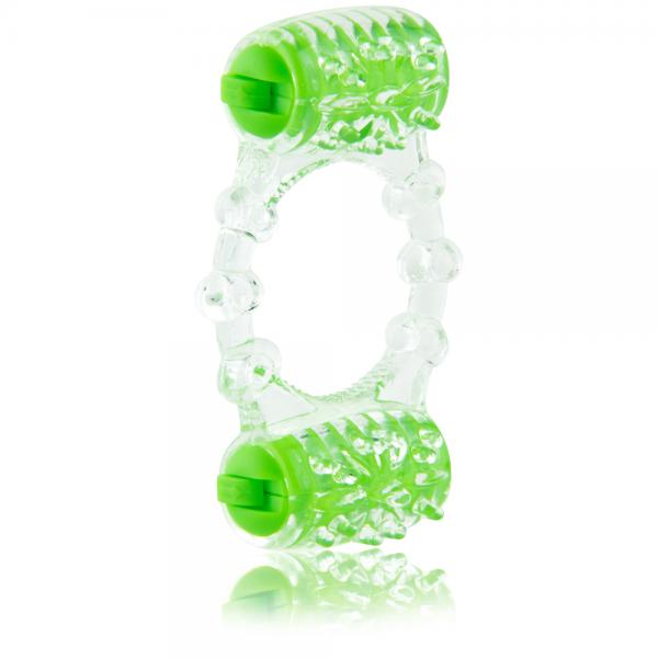 Color Pop Quickie Two O Green Vibrating Ring