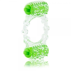 Color Pop Quickie Two O Green Vibrating Ring