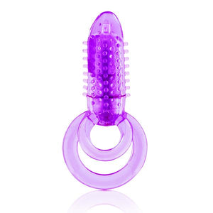 Double O 8 Vibrating Double Cock Ring Assorted Color