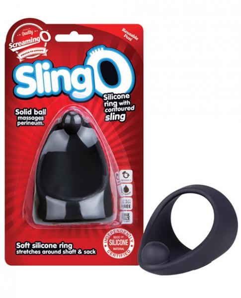 Screaming O Sling O Black Cock Ring