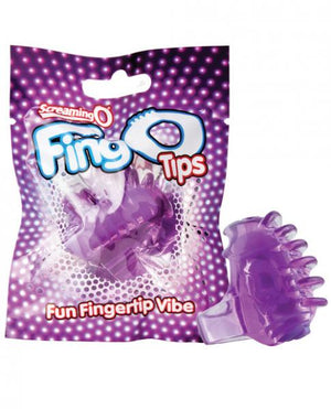 Fingo Tips Purple Fingertip Vibrator Purple