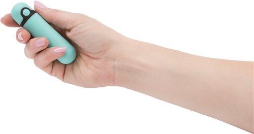 Simple & True Rechargeable Vibrating Bullet Teal Blue