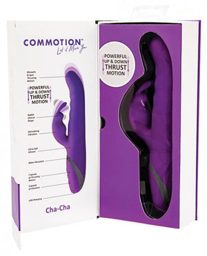 Commotion Cha Cha Plum Purple Rabbit Vibrator