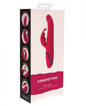 Commotion Cha Cha Raspberry Red Rabbit Vibrator