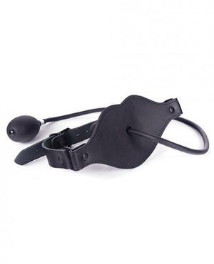 Spartacus Inflatable Dildo Gag With Hand Pump Black O/S