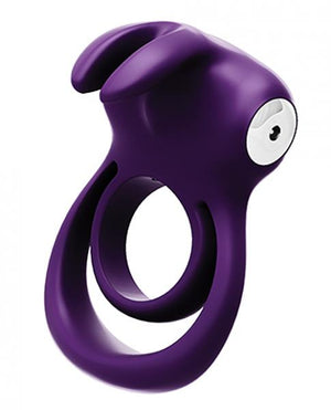 Thunder Rechargeable Vibrating Dual Ring Deep Purple