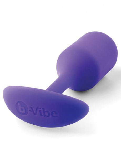 B Vibe Snug Plug 2 Weighted 4 Ounces Purple