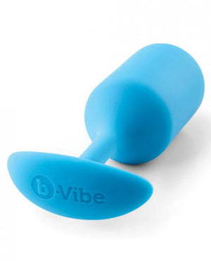 B Vibe Snug Plug 3 6.35oz Weighted Teal Blue