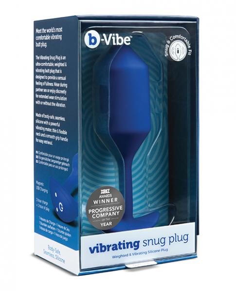 B Vibe Vibrating Weighted Snug Plug Xl 247 G Navy