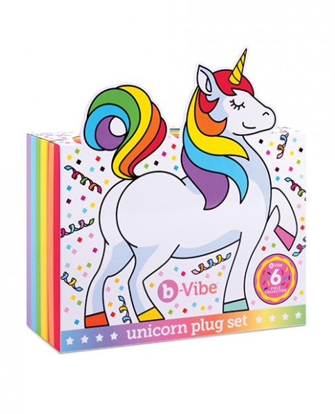 B Vibe Unicorn 6 Pc Plug Set