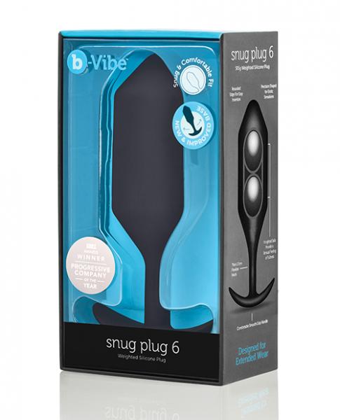 B Vibe Weighted Snug Plug 6 .515 G Black