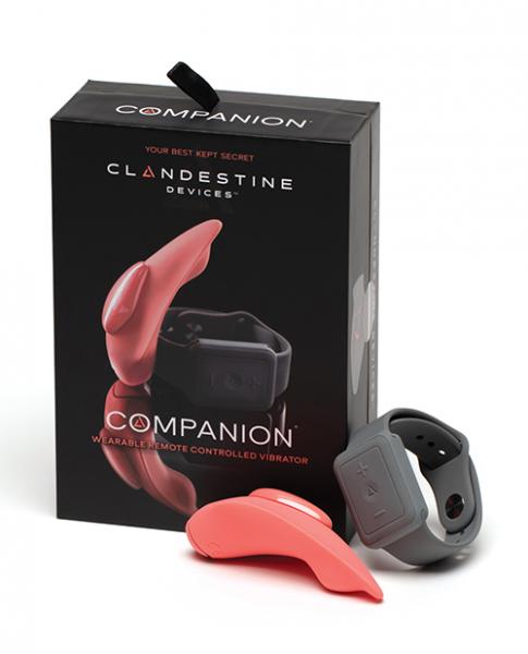 Clandestine Devices Companion Panty Vibe W/Wearable Remote Coral