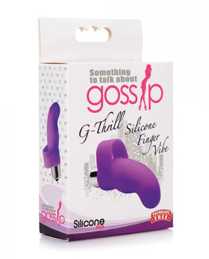 G Thrill Silicone Finger Vibe Purple