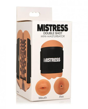 Curve Novelties Mistress Double Shot Mini Masturbator Ass & Mouth Medium