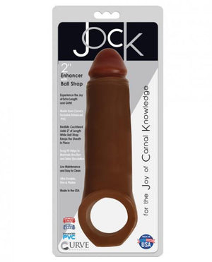 Jock Enhancer 2 Inches Extender With Ball Strap Brown