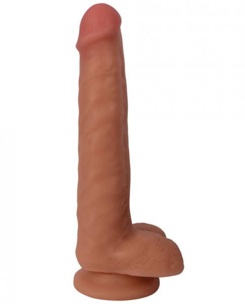 Thinz 8 Inches Slim Dong With Balls Vanilla Beige