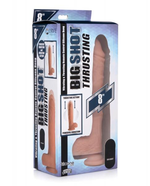 Curve Novelties Big Shot 8" Thrusting Dildo W/Remote Control Flesh