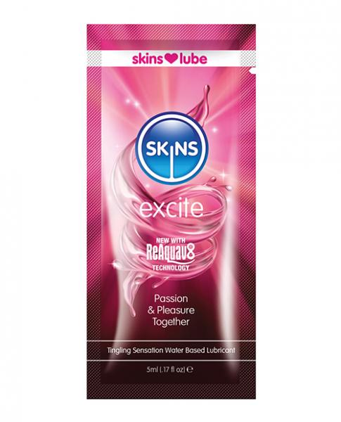 Skins Excite Water Based Lubricant 5 Ml Foil