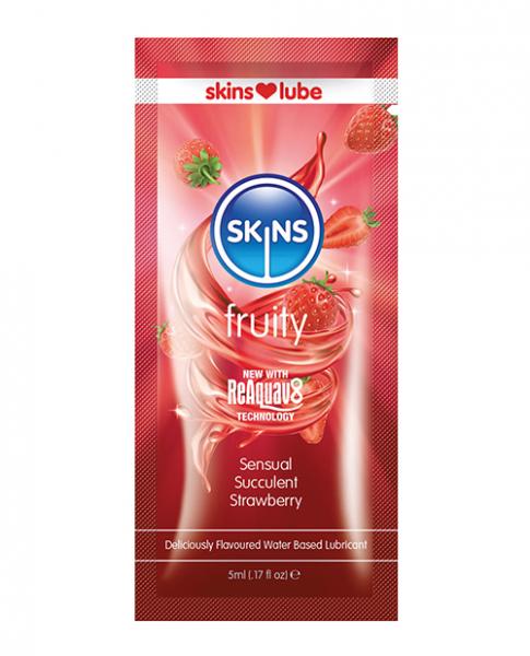 Skins Water Based Lubricant 5 Ml Foil Strawberry