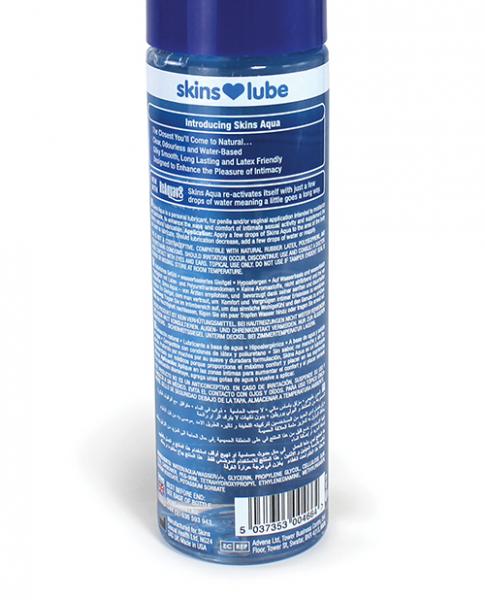 Skins Aqua Water Based Lubricant 4.4 Fluid Ounces
