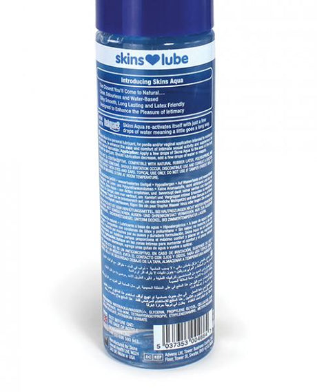 Skins Aqua Water Based Lubricant 4.4 Fluid Ounces