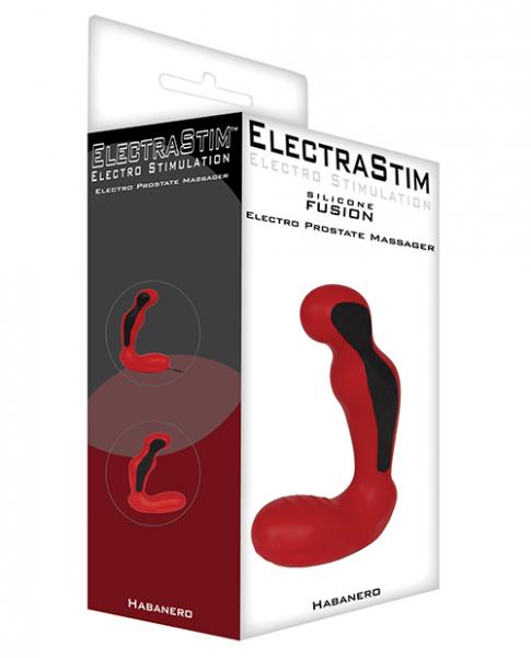 Electrastim Fusion Habanero Prostate Massager Red Black