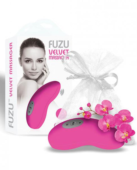 Fuzu Vibrating Palm Massager Neon Pink