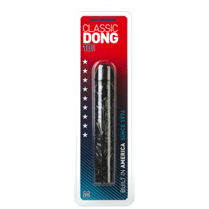 Classic Cock Dong 10 Inches Black