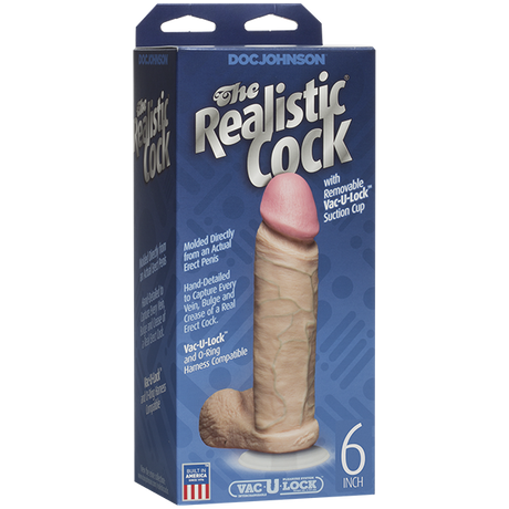 The Realistic Dildo 6 Inch Beige