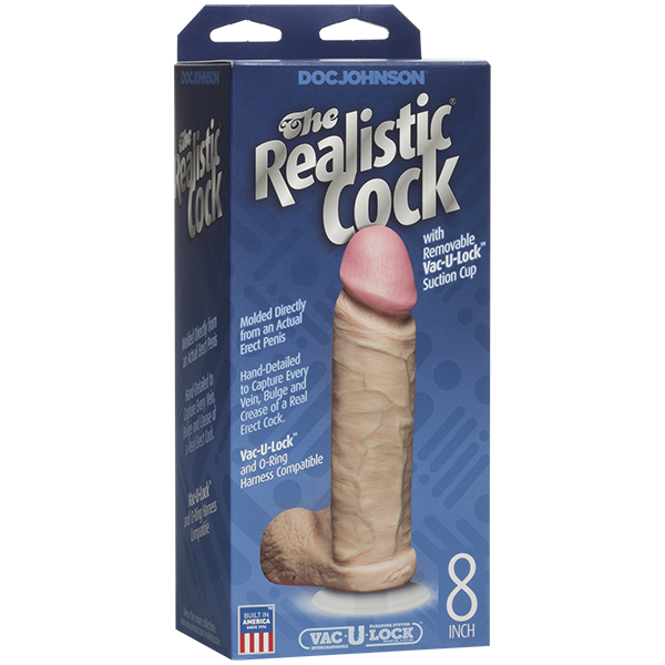 The Realistic Cock 8" Beige