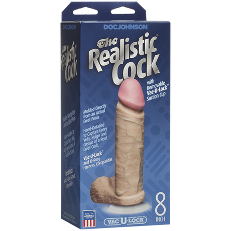The Realistic Cock 8" Beige