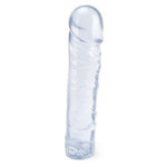 Crystal Jellies 8 Inch Classic Dildo In Clear