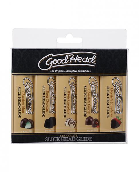 Goodhead Chocolate Slick Head Glide Asst. Flavors Pack Of 5