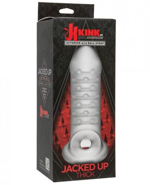 Kink Jacked Up Extender With Ball Strap 8 Inch Thick White