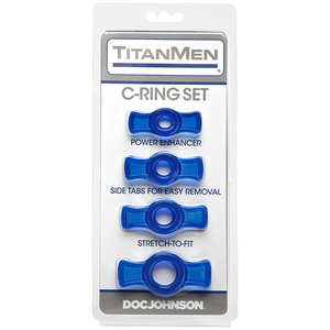 Titanmen Tools C Ring Set Blue